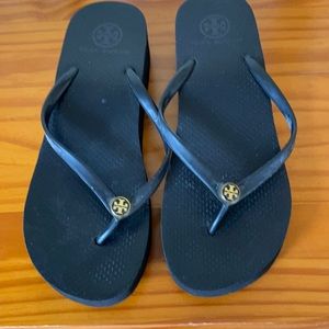 Tory Burch black sandals.